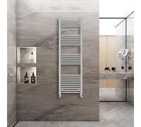 Warmehaus Straight Heated Towel Rail Radiator Ladder Chrome 1600x500mm Central Heating Radiators for Bathroom Kitchen
