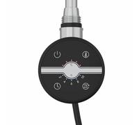 Warmehaus Touch Screen Thermostatic Electric Heating Element with Timer LCD Display Dual Fuel for Bathroom Heated Towel Rails and Radiators Black 250W