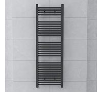 Warmehaus Towel Radiator 1500x500mm Grey Bathroom Towel Rail Straight | Modern, Central Heating, Anthracite Radiator, Wall Mounted