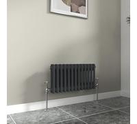 Warmehaus Traditional Anthracite 2 Column Horizontal Radiator 300x605mm