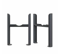 Warmehaus Traditional Cast Iron Radiator 4 Column Anthracite Floor Mounting Legs 2PC/Set