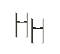 Warmehaus Traditional Radiator 3 Column Raw Metal Floor Mounting Legs 2PC/Set