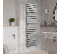 Warmehaus WiFi Electric Towel Rail Timer Flat Panel 1800x500mm Chrome | LCD Display, Child Lock Dual Fuel, Energy Efficient, Mild Steel, Wall Mounted, Bathroom Heated Towel Rail Warmer Radiator