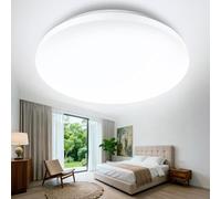 WARMELLE Modern Ceiling Light,24W 2400LM Lamp Ø38cm Round,4000K,No Flicker & CRI＞80,Ceiling Lights for Hallway, Bedroom, Living Room, Garage