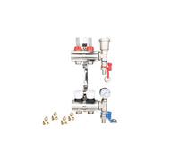 Warmer 2 Port Underfloor Heating Manifold With Pipe Connections 12mm X 1.6 X 3/4 , Psw Tradesuppliers Ltd