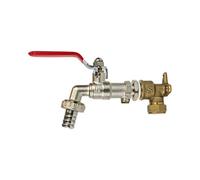 Warmer System 1/2 Inch Lever Handle Garden Tap With Check Valve And Wallplate Elbow Fixture Psw Tradesuppliers Ltd