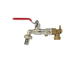 Warmer System 1/2 Inch Lever Handle Garden Tap With Check Valve And Wallplate Elbow Fixture Psw Tradesuppliers Ltd