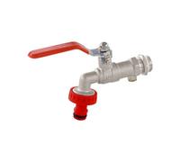 Warmer System 1/2 Inch Outside Garden Tap Lever Handle With Check Valve & Hose Connector Psw Tradesuppliers Ltd