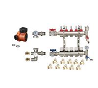 Warmer System Underfloor Heating 4 Port Psw Manifold With Manual Pump And Blending Valve Set Psw Tradesuppliers Ltd