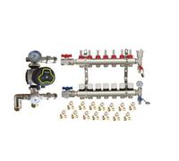 Warmer System Underfloor Heating 7 Port Manifold With Auto Pump Gpa25-6 And Blending Valve Set Psw Tradesuppliers Ltd