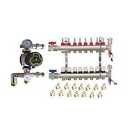 Warmer System Underfloor Heating 8 Port Manifold With Auto Pump Gpa25-6 And Blending Valve Set Psw Tradesuppliers Ltd