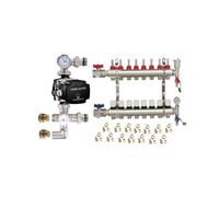 Warmer System Underfloor Heating 8 Port Psw Manifold With Grundfos Pump And Blending Valve Set Psw Tradesuppliers Ltd