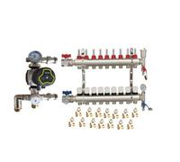 Warmer System Underfloor Heating 9 Port Manifold With Auto Pump Gpa25-6 And Blending Valve Set Psw Tradesuppliers Ltd