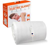 Warmer Wärmer Tie-Down Electric Blanket 3 Heat Settings With 1 Controller - Single