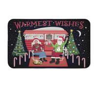 Warmest Wishes Christmas Camper Anti-Fatigue Floor Mat, Ergonomic Cushioned Kitchen & Standing Mat with Non-Slip Backing, Eco-Friendly Comfort Mat, Design by Darlene Seale, 30"x18"