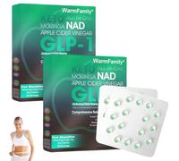 WarmFamily GLP-1 Slimming Essence Pearls,Advanced GLP-1 Capsules, WarmFamily GLP-1 Peptide Complex Serum,NAD+ Moringa & ACV Pearls Serum (2)