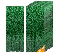 Warmfay® 24PCS Roofing Sheets, 115x45cm (12.42m²) Corrugated Metal Roof Sheeting Plates, Grass Pattern Galvanised Metal Trapezoidal Grooved Roof for Greenhouse, Carport, Garage
