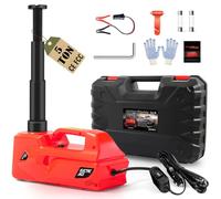 Warmfay Electric Car Jack 5Ton, 12V Hydraulic Car Jack Lift, 6.1-17.7 Inch Lift Range, Portable Emergency Kit Built-in Safety Hammer, Garage Repair Tires Change for SUV MPV Sedan Truck