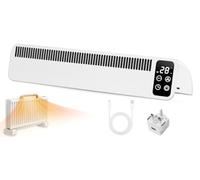 Warmfay Radiator Fan, Radiator Ventilator 2 Modes, Smart Radiator Booster Fan with 3 Speed Levels & Timing, Magnetic Heat Booster for Various Radiators, Energy Efficient, Quiet - 1 Set
