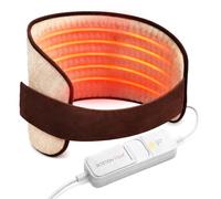 WarmFlex Electric Heating Pad | Soft Microfibre 29 x 69 cm | Fast Heating | Pain Relief | 3 Temperature Levels | Luminous Screen | Machine Washable + Adjustable Belt