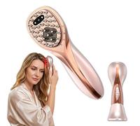 Warmforwel 5-in-1 Smart Visual Scalp Massage Comb with WiFi & APP, 650nm Red / 450nm Blue / 670nm Light, 48-55℃ Heating, Oil Infusion, Vibration, HD Camera, Wireless Rechargeable Scalp Grooming Tool