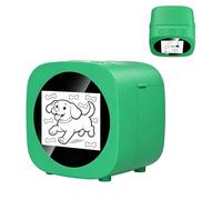 Warmforwel AI Portable Inkless Thermal Printer, Voice Activated Drawing Printing Device, Palm-sized Instant Sketch Maker for DIY Art Craft Creation, Creative Doodle Tool (Green)