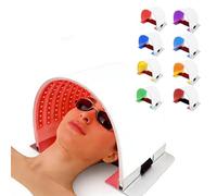 Warmforwel LED Light Therapy Device - 8 Color 240 Pulse Light Beads, Foldable Silicone LED Therapy with Bracket & Straps Facial Care Equipment at Home