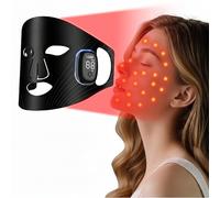 Warmforwel Red Light & Infrared LED Face Mask - 4 Colors Beauty Machine, Built-in 72 LEDs, Magnetic Control, Automatic Timer, Home Facial Care