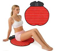 Warmforwel Red Light Seat Cushion - 198 LEDs 660nm & 850nm Dual Wavelength, 2000mAh Rechargeable, Remote Control, Washable, 8 Modes 20 Levels for Body, Feet & Hip Comfort & Relaxation