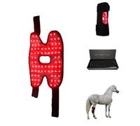 Warmforwel Red Light Therapy Belt for Horse Leg Support, 660nm & 850nm Infrared Light Wrap for Horse Knee, Hock & Joint Recovery, Wireless 72 LED Device for Equine Muscle & Joint Comfort
