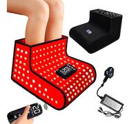 Warmforwel Red Light Wrap for Feet & Ankles - 660nm/850nm Near Infrared Device with 299 LEDs, 8 Modes 20 Intensity Levels, Plug-in Design with Dedicated Power Adapter for Feet & Ankle Comfort