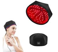 Warmforwel Red & Near Infrared Light Cap, 120 LEDs 660nm & 850nm Infrared Light Hat, 3 Modes for Hair Wellness, 20-Min Auto Off, USB-C Powered, One-Button Control (Black)