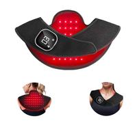 Warmforwel Wireless Red & Infrared Light Shawl, 76-LED 660nm & 850nm Light Support Wrap, USB-C Rechargeable, Touchscreen Control, 5 Modes & 3 Brightness, 10/20min Auto-Off