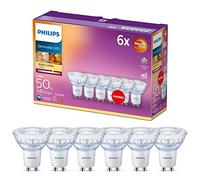 WarmGlow 6 Pack Dimmable [GU10 Spot] LED Light Bulbs, 3.8 W - 50W