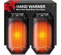 WARMHAND AI Hand Warmers Rechargeable 2 Pack,Portable Electric Hand Warmer Reusable,AI Smart Chip Hand Warmer for Outdoor Golf Hunting Camping Accessories (Black)