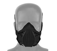 WarmHeartting Tactical SOTR Half-mask Special Operations Respirator Built-in Microphone Communication Replaceable Filter Antidust Mask Wargame