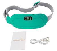 Warmher Menstrual Heating Pad, Cordless, USB Rechargeable, Adjustable Heat, Quick Relief, Ergonomic White Box Design