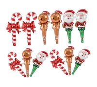 Warmhm 1 Set Christmas Balloons Inflatable Santa Claus Gingerbread Man Foil Balloons for Festive Party Decorations for Christmas Celebrations and Unique Photo Props