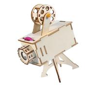 Warmhm 1 Set DIY Wooden Projector Kit for Educational Science Equipment Promotes Teamwork Problem Solving Creativity for Hands Learning Activities