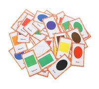 Warmhm 1 set Learning Flash Cards Color Shape Cognition Cards for Educational for Early Learning Interactive Parent Activity Safe Materials