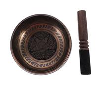 Warmhm 1 Set Meditation Music Bowl Decorative Buddha Singing Bowl with Wooden Stick Lightweight and Portable for Relaxation and