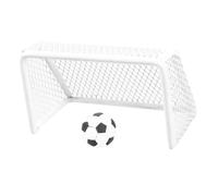 Warmhm 1 Set Miniature Dollhouse Soccer Goal Set with Tiny Soccer Balls Design for Imaginative Play for Dollhouses and Creative Activities Easy Assembly and Storage