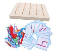 Warmhm 1 Set Montessori Alphabet and Number Puzzle Geoboard Educational for Fine Motor Skills Development Interactive Learning for Cognitive Growth and Parent Engagement