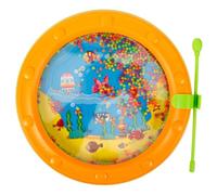 Warmhm 1 Set Ocean Wave Bead Drum Educational Music Instrument for Safe Smooth Edges Loud Beautiful Sound for Early Music Teaching and Performance