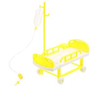 Warmhm 1 Set of Children Pretending Doctor Game Toy Hospital Scene Making Toys Simulated Dollhouse Hospital Bed Accessories