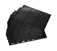 Warmhm 10 Pcs Double-Sided Stamp Storage Pages for Collectors Standard Looseleaf Album Inserts with Rows Easy Categorization and Large Capacity for Postcard and Stamp Collection