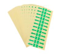 Warmhm 1000pcs Transparent Red Arrow Stickers Removable Adhesive Labels for Sealing Trash Bags Envelopes Protective Films with Strong Adhesion and Clear Directional Instructions