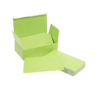 Warmhm 100pcs Blank Vocabulary Flash Cards Minimalist Business Cards Smooth Writing Surface Rounded Corners for Study Aid and Creative Projects Convenient Boxed
