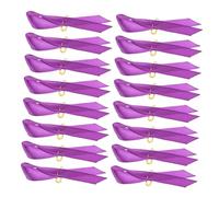 Warmhm 100pcs Charity Ribbon Brooches Creative Polyester Pin for Violence Awareness Durable Lightweight Breastpin for Support and Fundraising Events