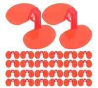Warmhm 100pcs Chicken Eye Glasses Chicken Peeper Glasses Anti-pecking Goggles for Pheasant and Hen, Abs Red, Poultry Farming, Caged Environments, Prevent Flock Fights and Reduce Pecking